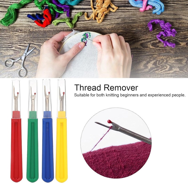 woobles Seam Ripper, 12Pcs Embroidery Remover Seam Remover Thread Ripper Tools Thread Remover Stitch Remover Tools for Women Grils for Sewing Embroidery Quilting - Image 3